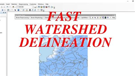 ArcGis Watershed Basin Delineation In ArcMap Using ArcHydro Tools And