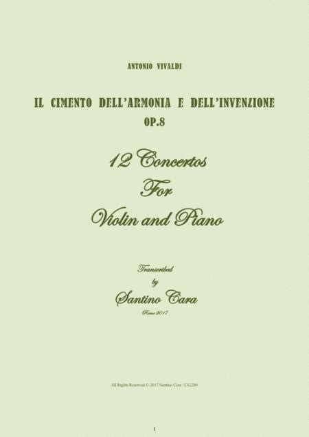 Vivaldi Il Cimento Dell Armonia E Dell Invenzione Op Concertos