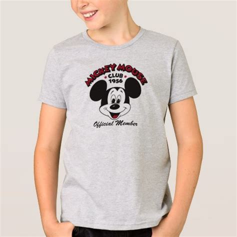 Mickey Mouse Club 1956 Official Member T-Shirt | Zazzle