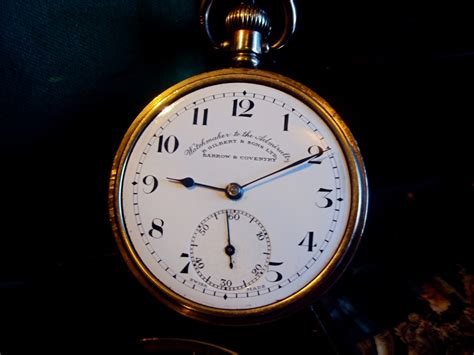 Fossils & Antiques: RARE ANTIQUE GOLD POCKET WATCH R GILBERT & SONS, WATCHMAKERS TO THE ADMIRALTY