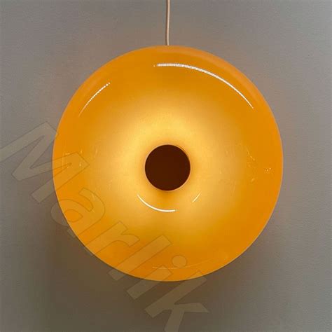 Ikea Varmblixt Orange Glass Donut Table Or Wall Lamp By Sabine Marcelis