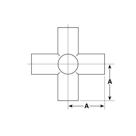 Weldable Cross 6 Way ANCORP High And Ultra High Vacuum Products