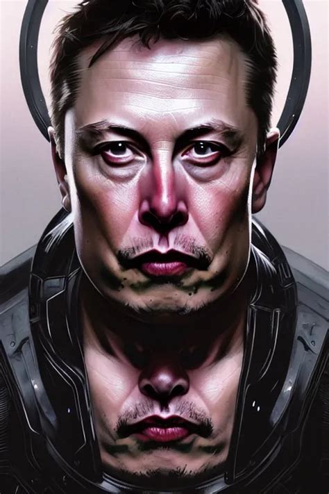 Elon Musk As Punisher Badass Realistic Portrait Stable Diffusion