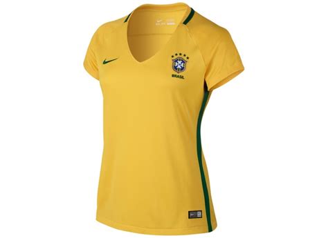 Camisa Torcedor feminina Brasil I 2016 sem Número Nike o Melhor