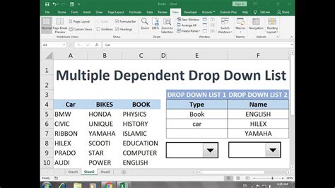 How To Create Drop Down List In Excel With Multiple Colors Printable Online