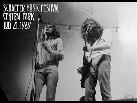 Led Zeppelin 1969 07 21 Central Park New York Schaefer Music