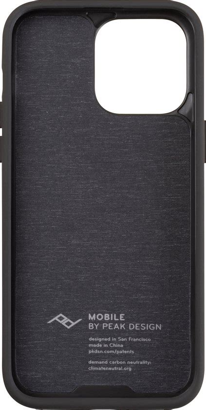 Peak Design Mobile Everyday Fabric Case Iphone 14 Pro Max Charcoal Telefoonhoesje