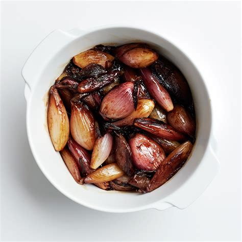 Cider And Bourbon Glazed Shallots Recipe Bon App Tit