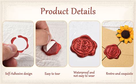 Amazon Yoption Pcs Initial Alphabet A Adhesive Wax Seal Stickers