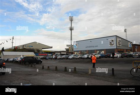 Port Vale Football Club ground at Burslem Stoke on Trent Staffordshire ...