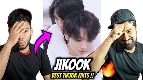 Reaction To BTS JIKOOK TIKTOK COMPILATION EDIT Jimin Jungkook YouTube