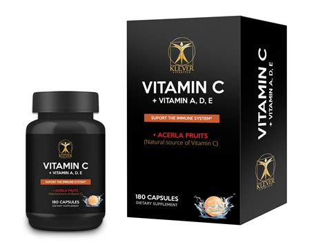 Klever Lifestyle Vitamin C Vitamin A D E 180 Multivitamin