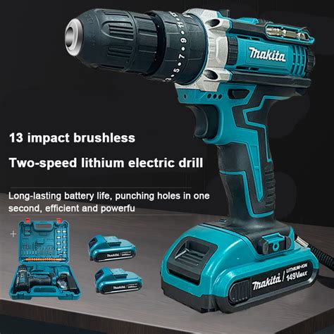 Makita V Cordless Drill Heavy Hand Drill Power Tool Set Battery