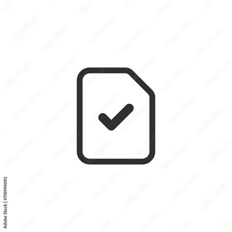 Document Icon Profile Sign Paper Icon Prepare Document Task Done