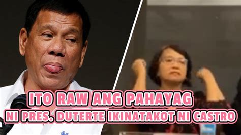 Ito Ang Raw Ang Pahayag Ni Pres Duterte Na Ikinatakot Ni France Castro