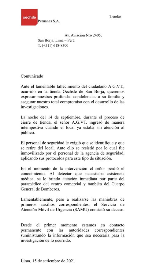 Caso Real Plaza Liderman Se Pronuncia Sobre Muerte De Hombre Tras Intervención De Agentes De