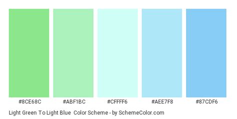 Light Green To Light Blue Color Scheme » Light Blue » SchemeColor.com