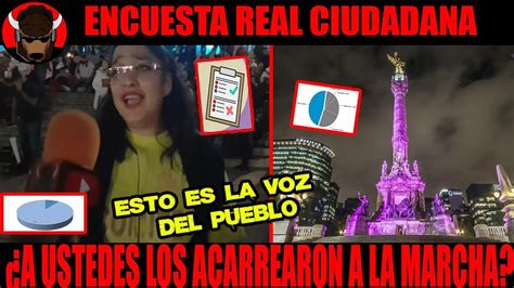 No Lo Podras Creer Encuesta Ciudadana En La Marcha Del Millon