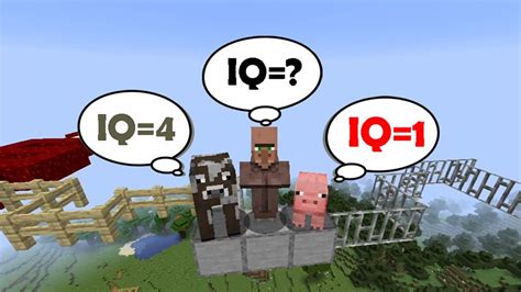 Minecraft Mobs IQ Test YouTube