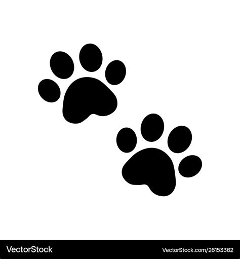 Dog paw Royalty Free Vector Image - VectorStock