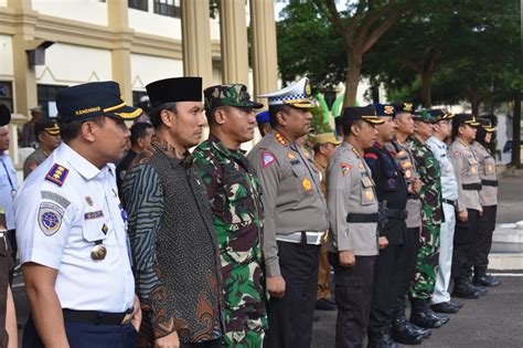 Kasrem 042 Gapu Hadiri Apel Gelar Pasukan Operasi Keselamatan 2023