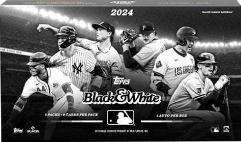 Topps Black And White Baseball Checklist Teams Box Info