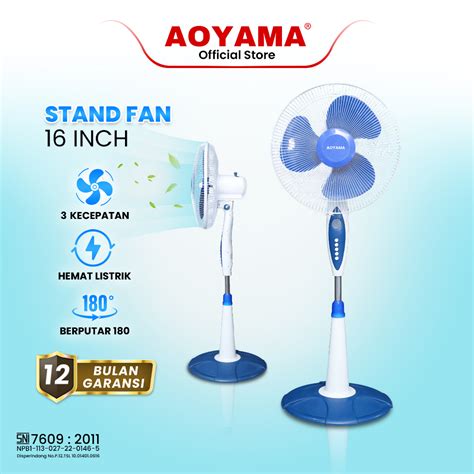 Jual Kipas Angin Berdiri Kipas Aoyama Inch Standfan Kipas