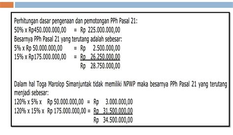 Contoh Soal Pph Pasal Pph Pasal Contoh Perhitungan Pph Pasal Hot Sex