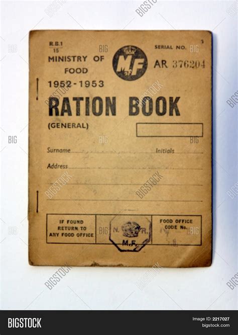 Post War British Ration Book Stock Photo And Stock Images Bigstock