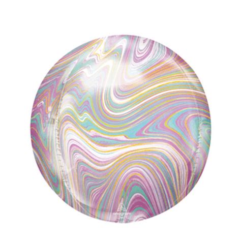 Anagram Marblez Folien Ballon Marmor Party Deko Rosa