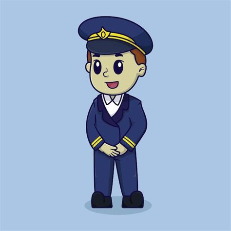 Premium Vector Pilot Vector Illustration