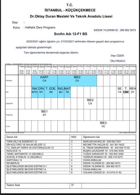 Alb M Dr Oktay Duran Mesleki Ve Teknik Anadolu Lisesi