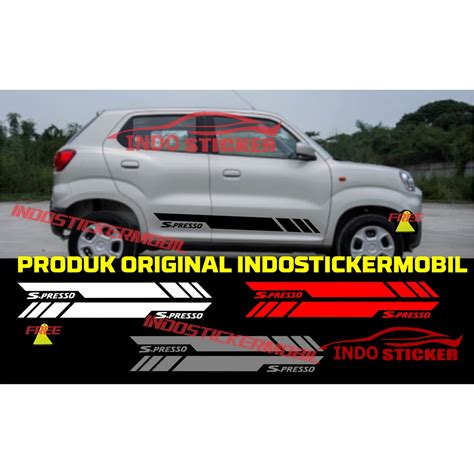 Sticker Car Sticker S Presso Cutting Sticker Suzuki S Presso Side Decal