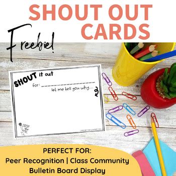 Shout Out Cards For Students By The Rooted Teacher Shop TPT