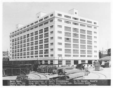 The Puget Sound Naval Shipyards Building Next To The Bremerton