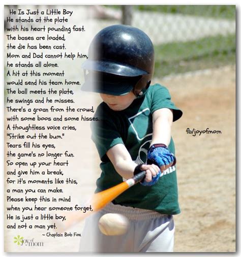 Baseball Poems Little Boy Quotes Baseball Quotes