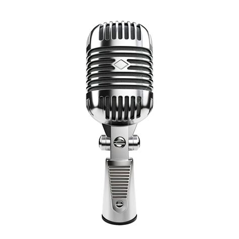 Classic Microphone Isolated 3d Rendering Microphone Mic Vintage