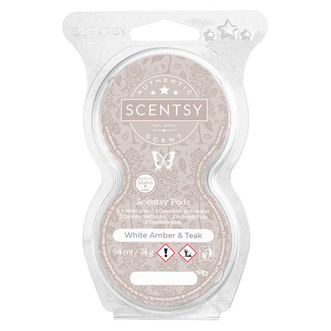 White Teak And Amber Scentsy Pods 2025
