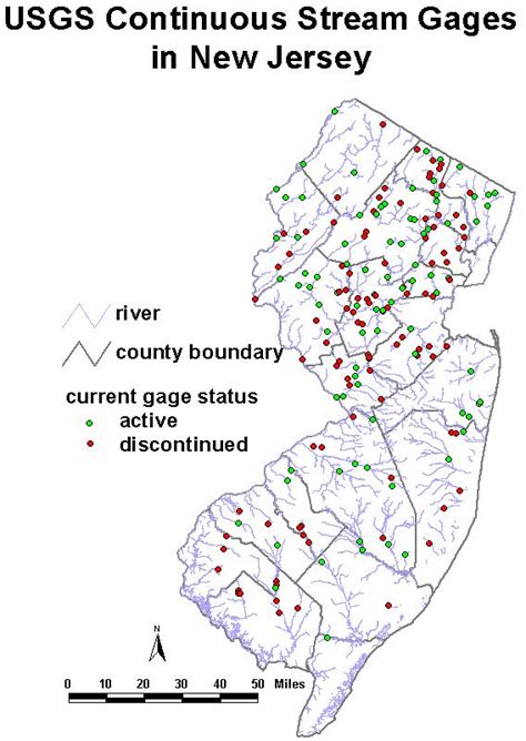 Njdep New Jersey Geological And Water Survey Dgs02 5 Selected Usgs And Njdep Monitoring Networks