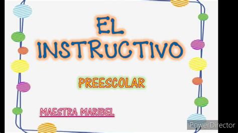 Ejemplos De Instructivos Para Ni Os De Preescolar Instructivo Que Es