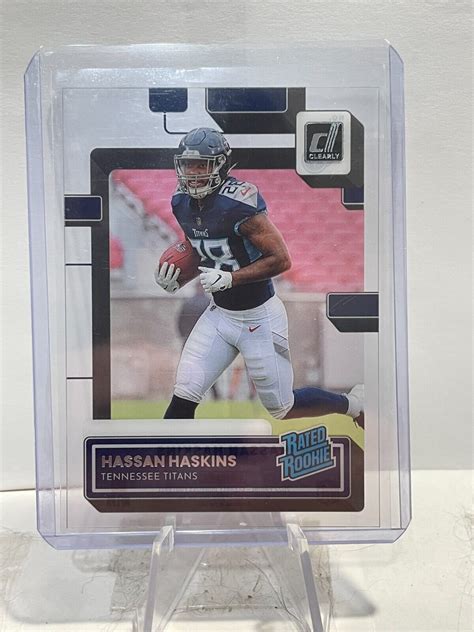 Hassan Haskins Panini Clearly Donruss Rated Rookie Tennessee