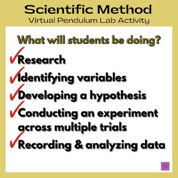 Scientific Method Virtual Pendulum Lab Activity By It S Science TPT