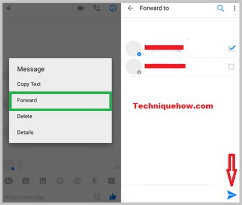 Cómo reenviar un mensaje en Messenger PASOS Technoconsultas