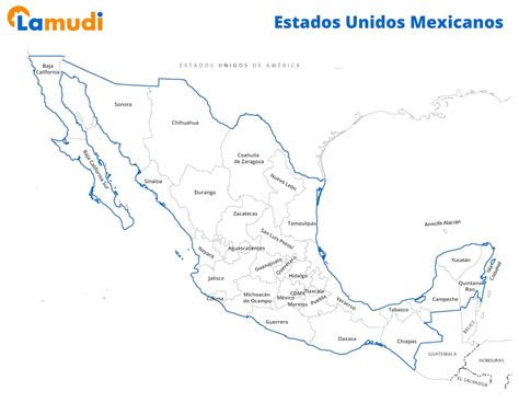 Mapa República Mexicana Mapas De México Para Descargar E Imprimir