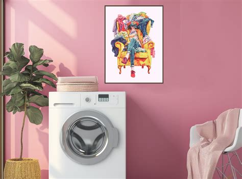 Laundry Day Funny Laundry Room Art Laundry Decor Laundry Room Art