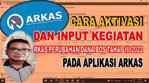 Arkas Bos 2022 Rkas Perubahan Pada Aplikasi Arkas Cara Aktivasi