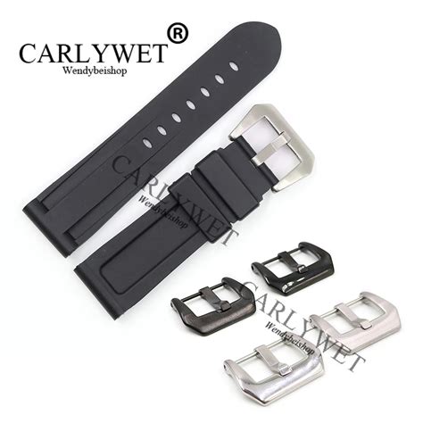 Carlywet Correa De Silicona Para Reloj De Pulsera Repuesto De Goma De