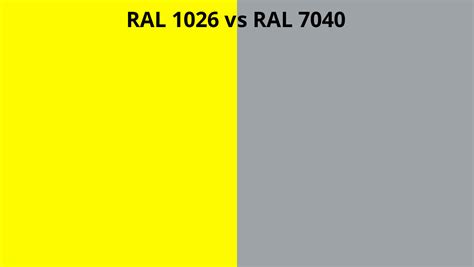 Ral 1026 Vs 7040 Ral Colour Chart Uk