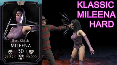 Mkx Mobile Klassic Mileena Challenge Hard Youtube