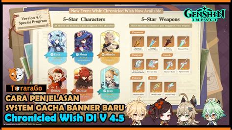 Cara Penjelasan System Gacha Di Banner Baru Chronicled Wish Di V